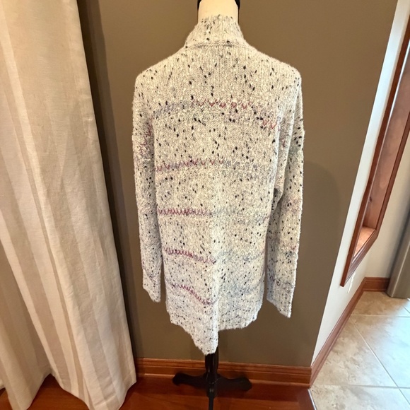 NWT Christopher & Banks Multicolored Speckled Mock Sweater, Size Large - Picture 5 of 14